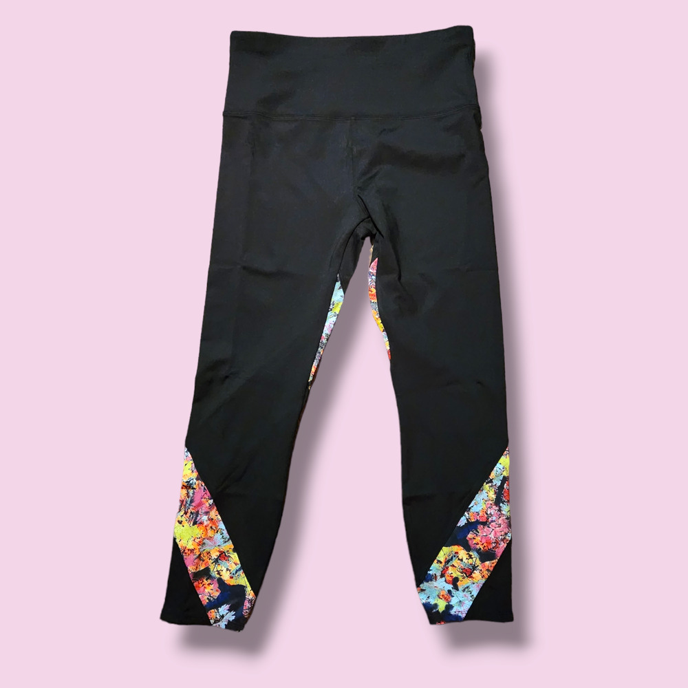 Soulgani TALL M Medium Black Heart All Ohio Twin Soul Leggings